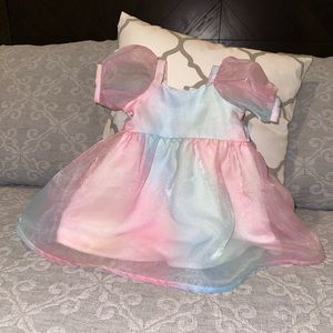 Janie & Jack The Little Mermaid Organza Pearl Dress